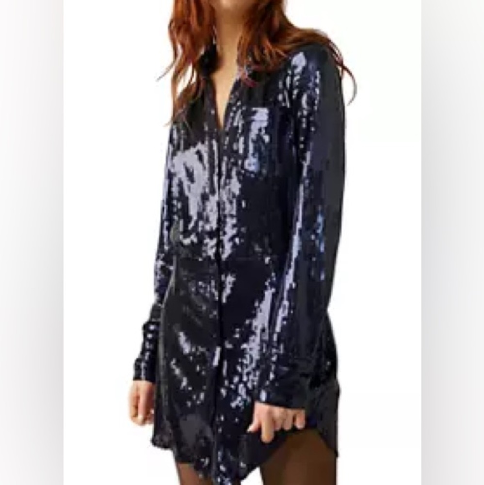 Free People Sophie Sequin Mini Dress - Picture 1 of 7